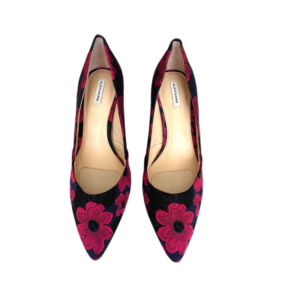 New Alex Marie Orionne Pumps Pink and Navy Size 7.5